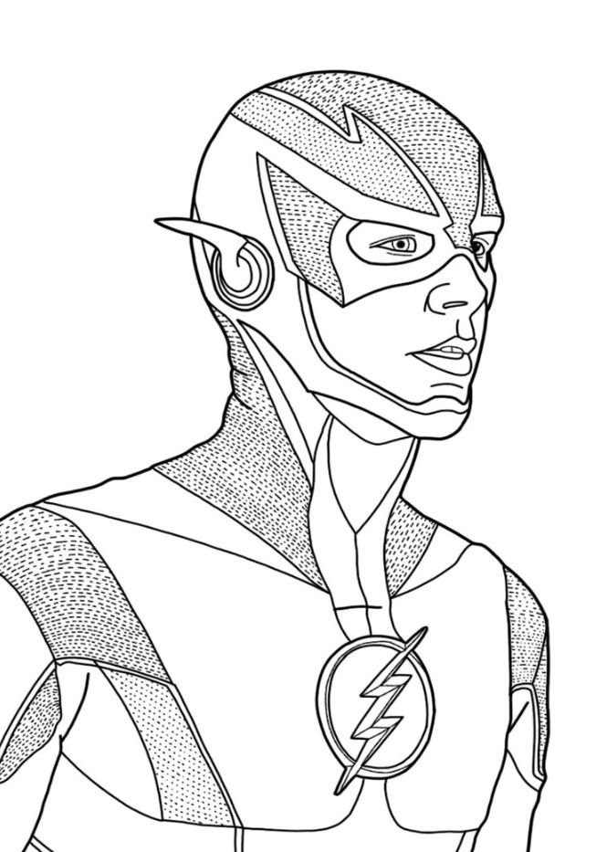 Dibujo de Flash para colorear