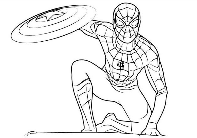 Dibujo de Spiderman para colorear