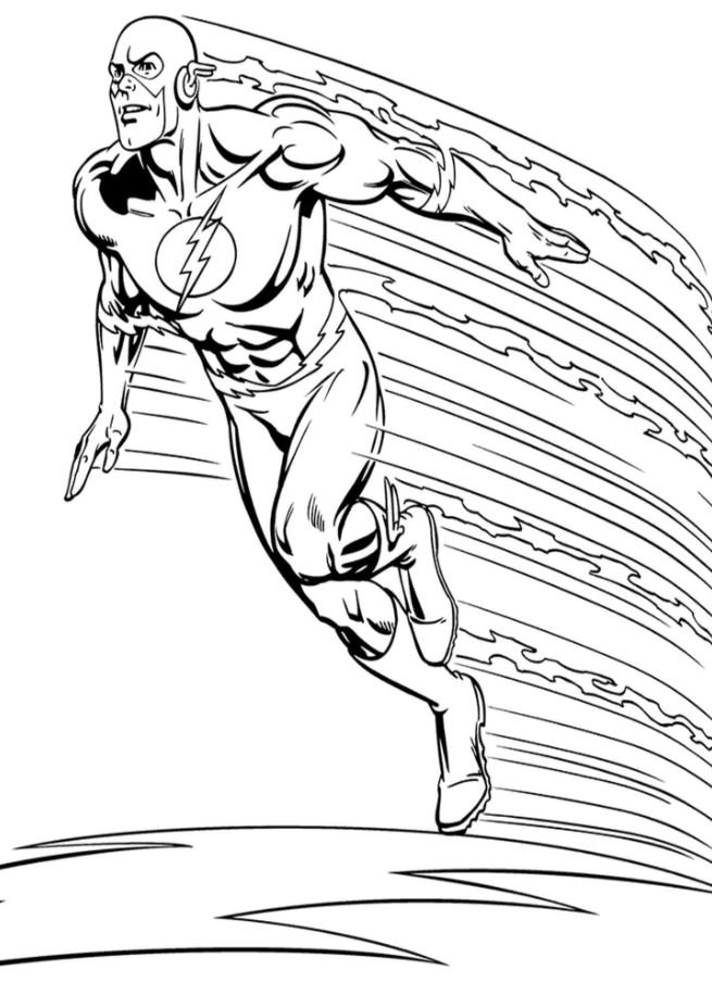 Dibujo de Flash para colorear