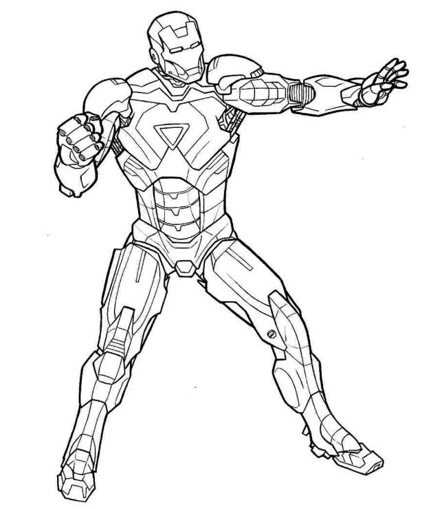 Dibujo de Iron Man para colorear