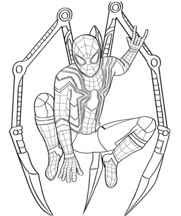 Dibujo de Spiderman para colorear