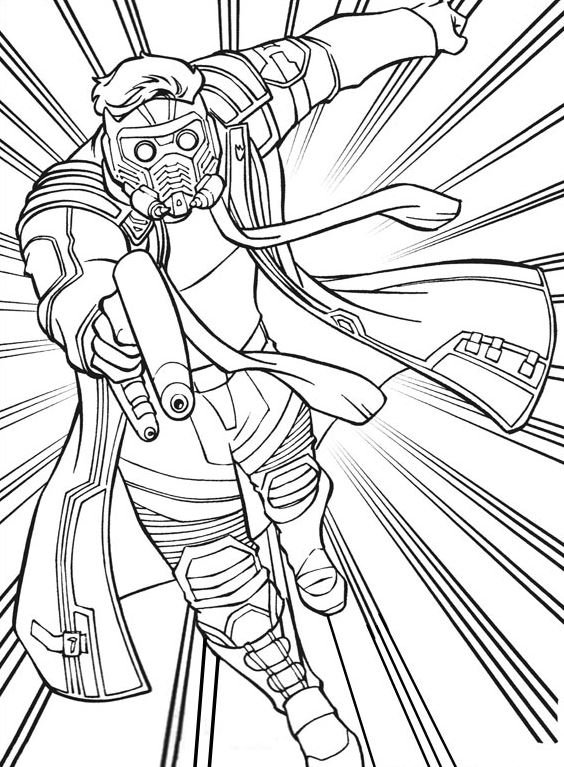 Dibujo de Star Lord para colorear