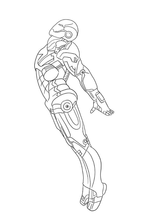 Dibujo de Iron Man para colorear