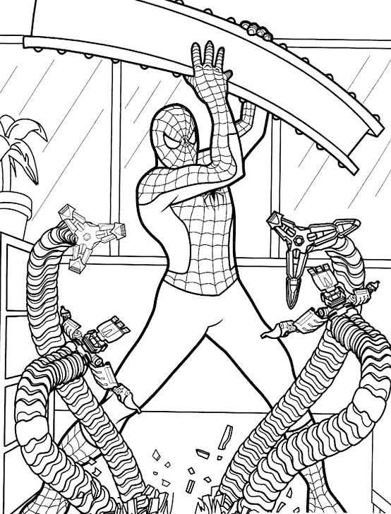 Dibujo de Spiderman para colorear