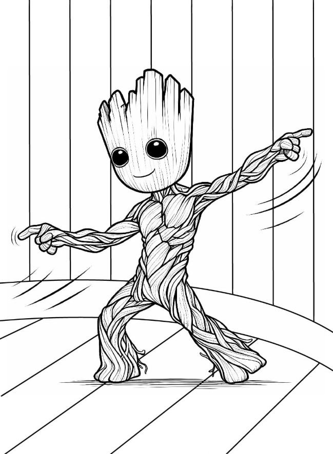 Dibujo de Groot para colorear