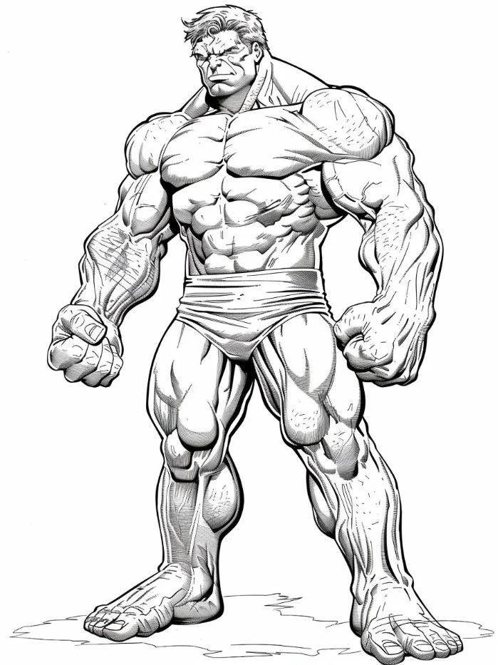 Dibujo de Hulk para colorear