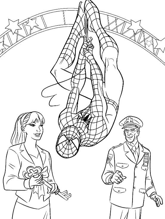 Dibujo de Spiderman para colorear