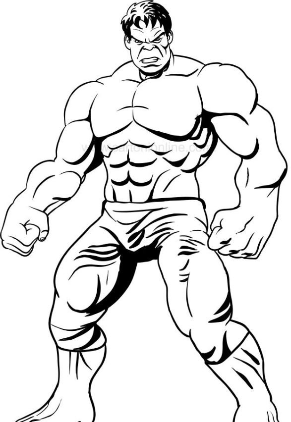 Dibujo de Hulk para colorear