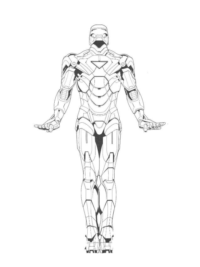 Dibujo de Iron Man para colorear
