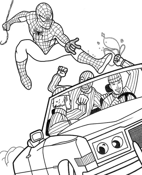 Dibujo de Spiderman para colorear