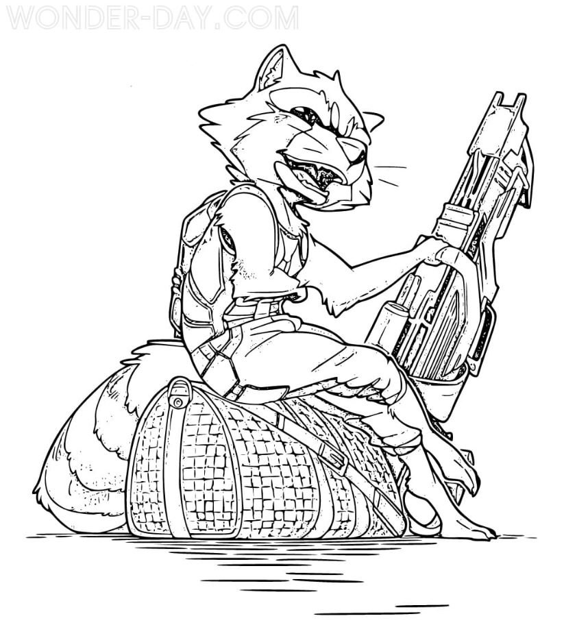 Dibujo de Rocket para colorear