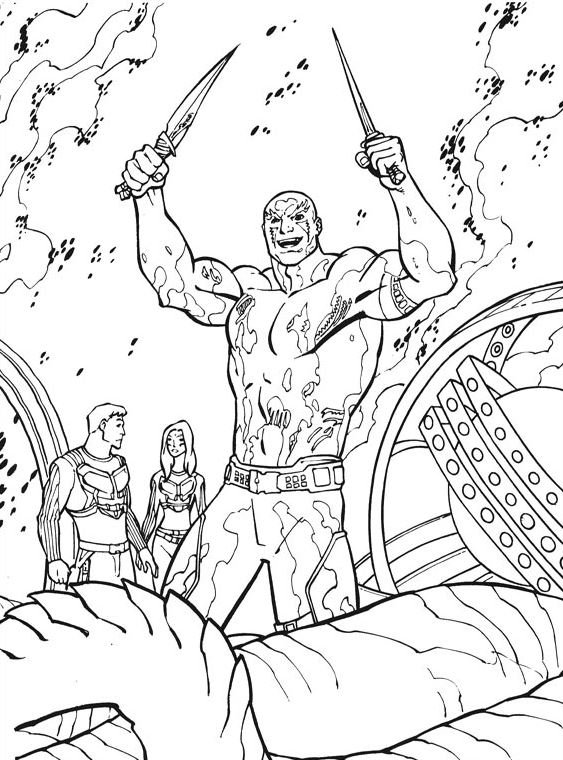 Dibujo de Drax para colorear