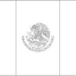 Bandera de México para colorear