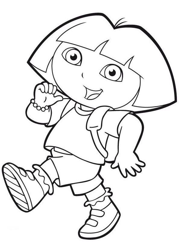 Dibujo de Dora la exploradora para colorear