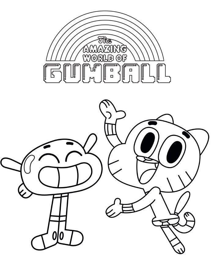 Dibujo del asombroso mundo de Gumball para colorear