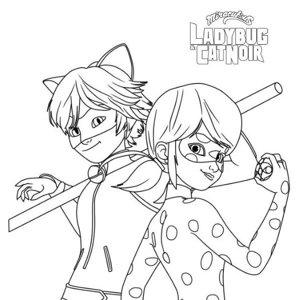 Las aventuras de Ladybug para colorear