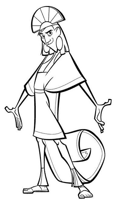 Dibujo de Kuzco para colorear