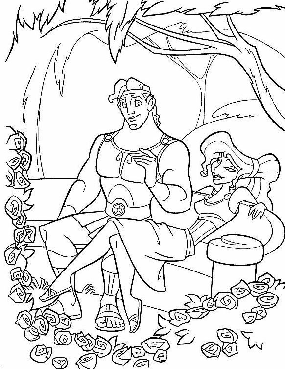 Dibujo de Hércules para colorear