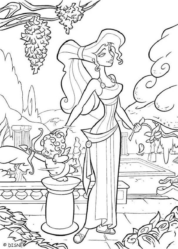 Dibujo de Megara para colorear