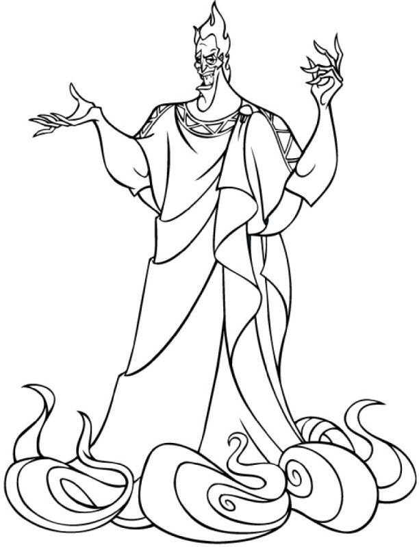 Dibujo de Hades para colorear