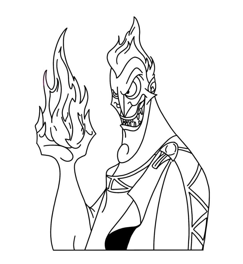 Dibujo de Hades para colorear