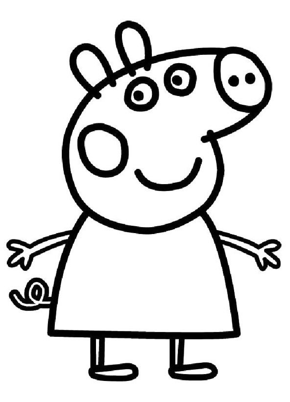 Dibujo de Peppa pig para colorear