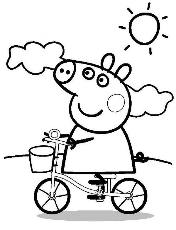 Dibujo de Peppa pig para colorear