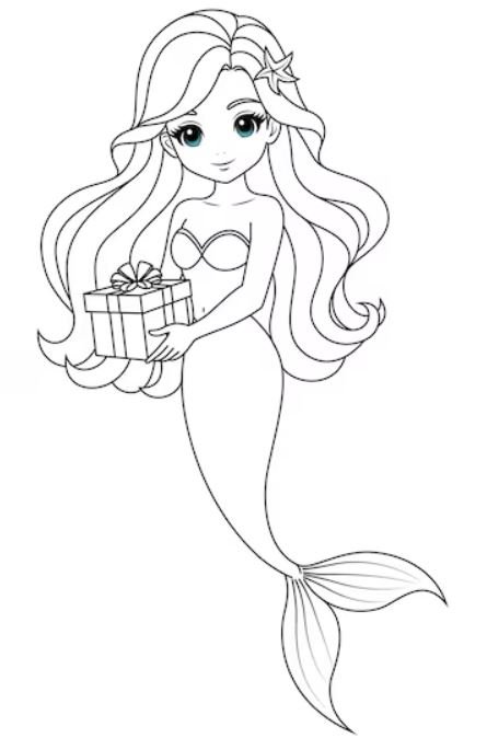 Dibujo de Barbie Kawaii para colorear