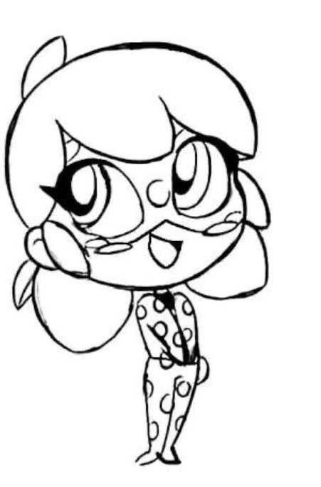 Dibujo de Ladybug fácil para colorear