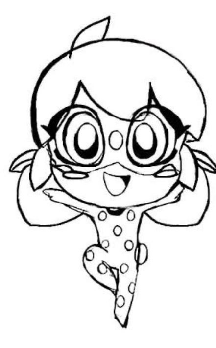 Dibujo de Ladybug fácil para colorear