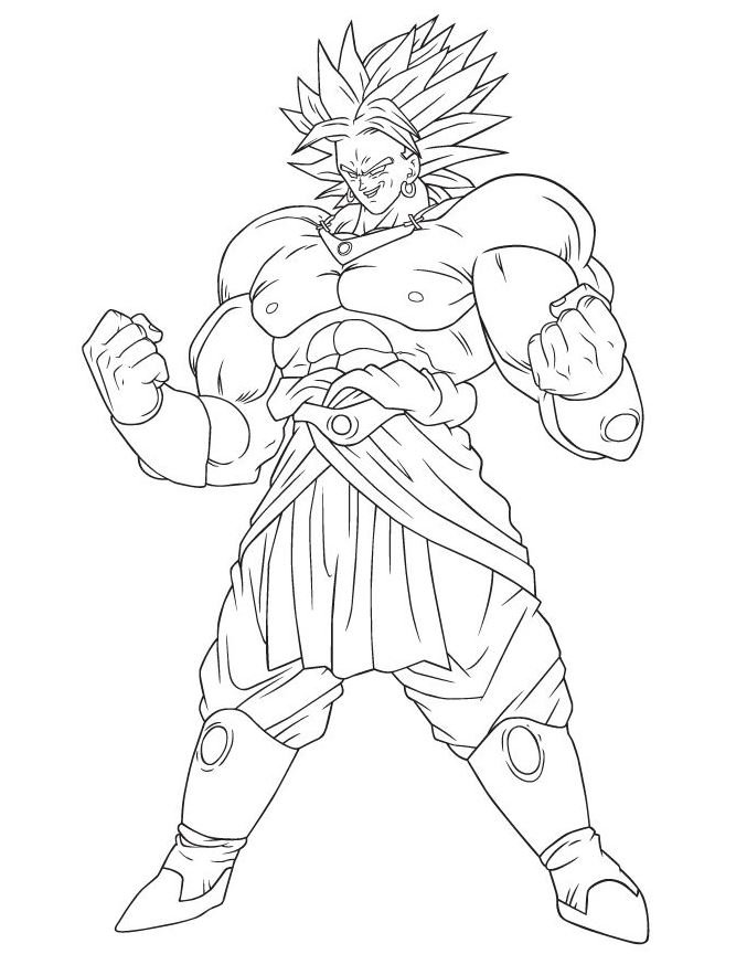 Dibujo de Broly para colorear