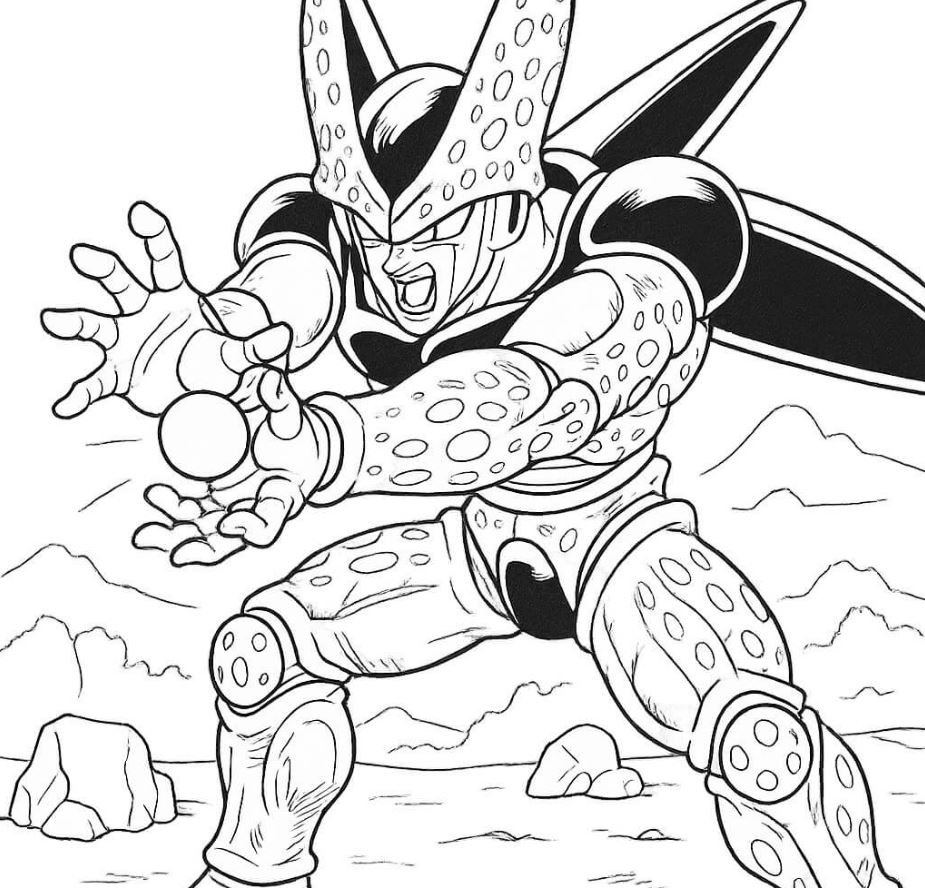 Dibujo de Cell para colorear