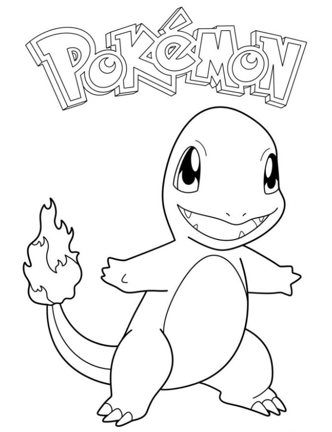 Dibujo de Charmander para colorear