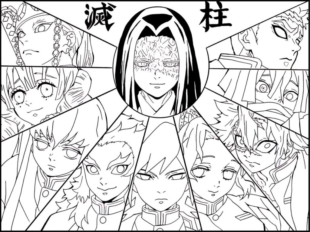 Dibujo de Demon Slayer para colorear