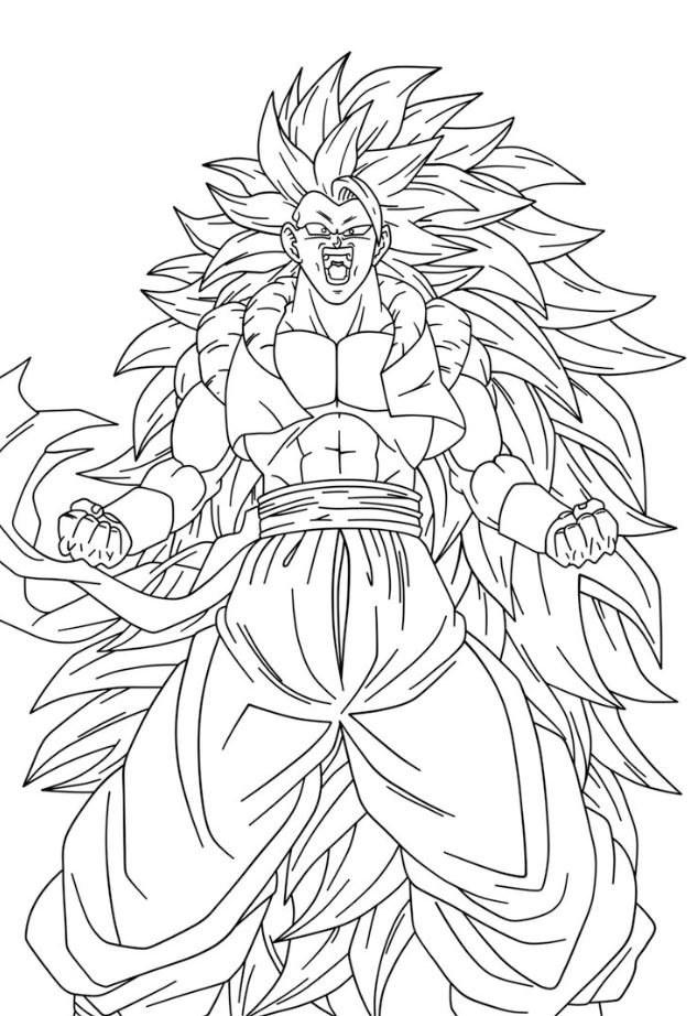 Dibujo de Dragon Ball Super para colorear