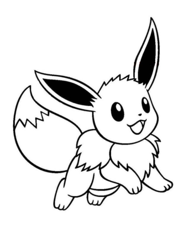 Dibujo de Eevee para colorear
