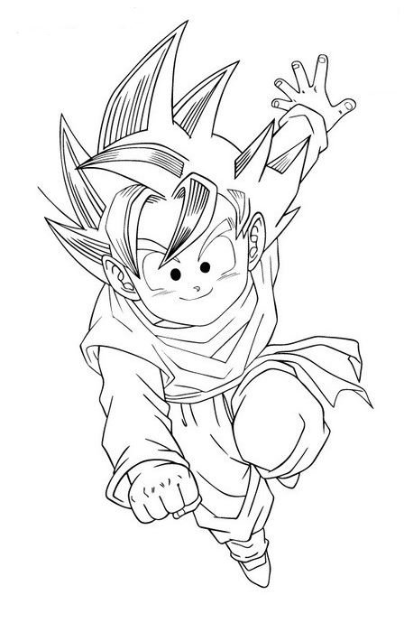Dibujo de Goten para colorear