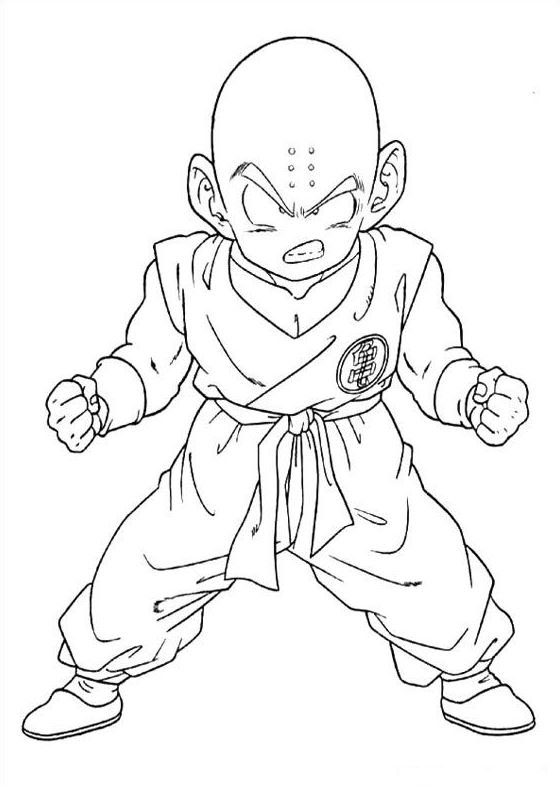 Dibujo de Krilin para colorear