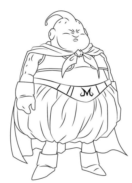 Dibujo de Majin Buu para colorear