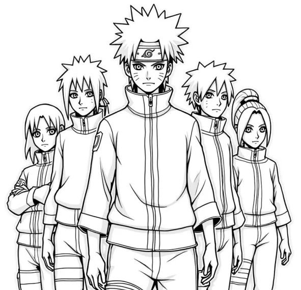 Dibujo de Naruto para colorear