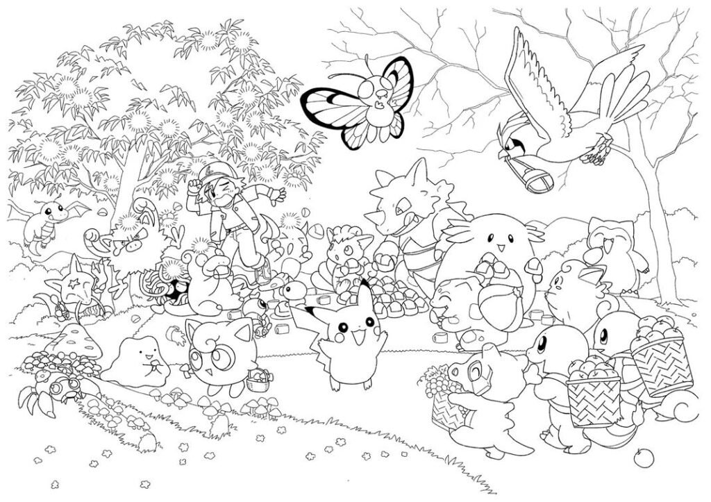 Dibujo de Pokemon para colorear