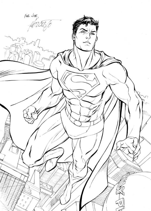 Dibujo de Superman para colorear