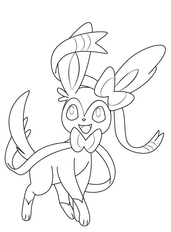 Dibujo de Sylveon para colorear