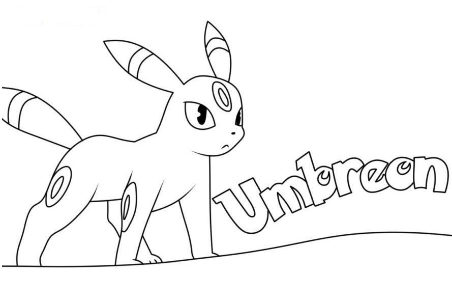 Dibujo de Umbreon para colorear