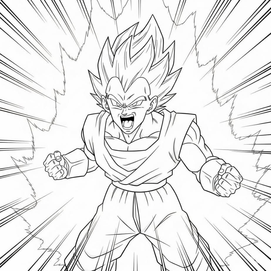 Dibujo de Vegetta para colorear