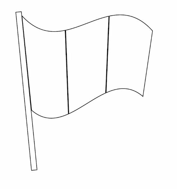 Bandera de Perú para colorear