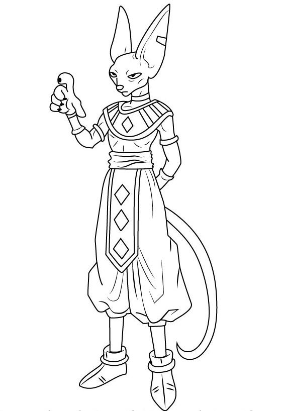 Dibujo de Beerus para colorear