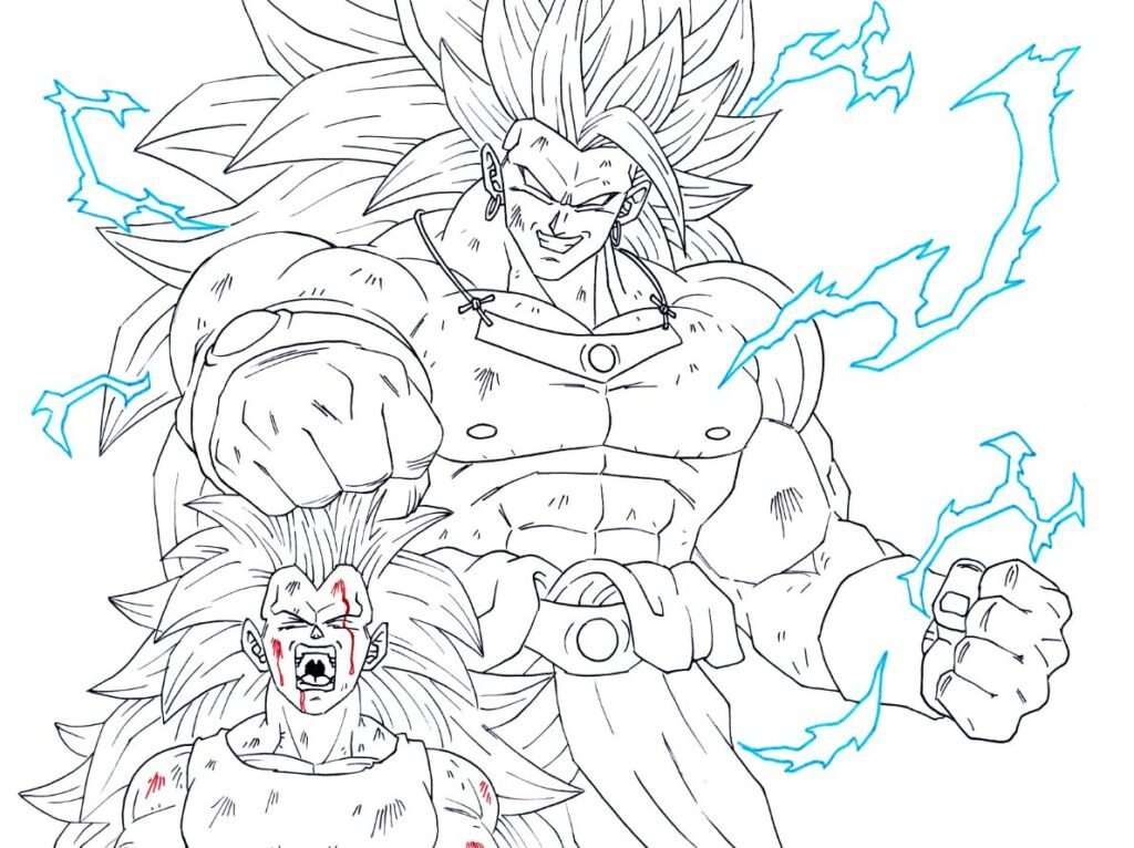 Dibujo de Broly para colorear