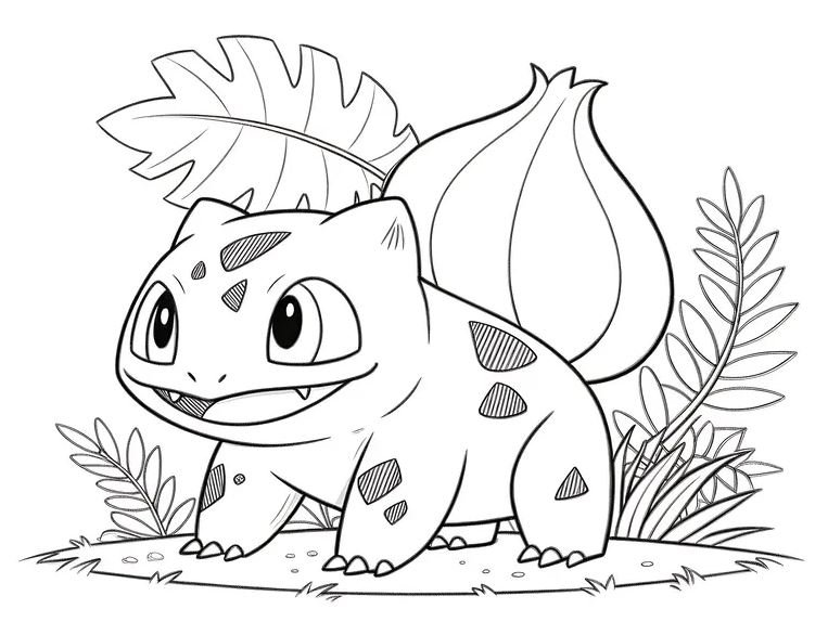 Dibujo de Bulbasaur para colorear
