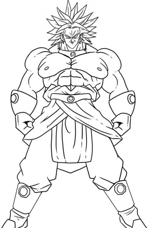 Dibujo de Dragon Ball Super para colorear